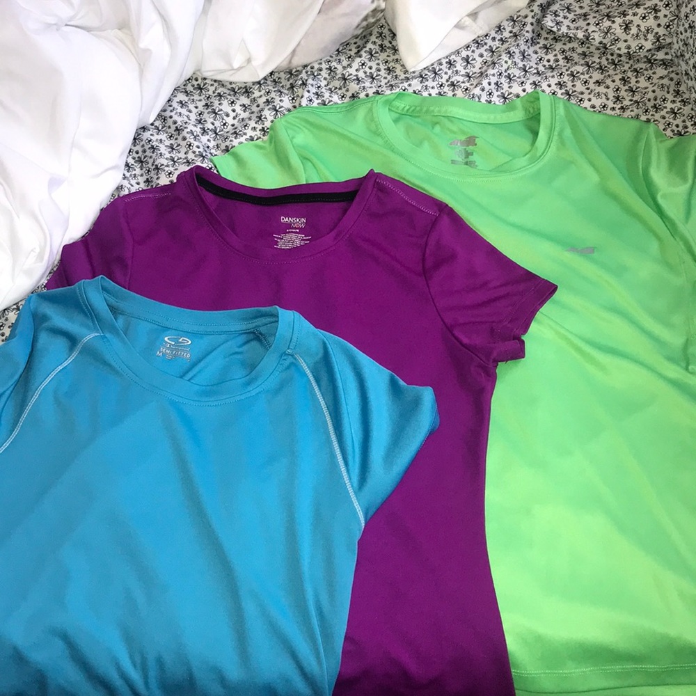3 athletic/running shirts